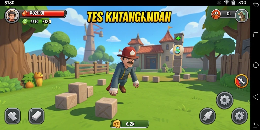 Screenshot gameplay 8180 menunjukkan tantangan Puzzle yang seru dan mendebarkan.