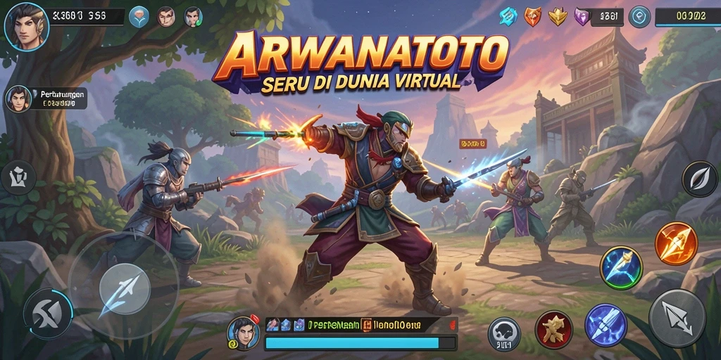 Screenshot ARWANATOTO menunjukkan aksi pertarungan yang menegangkan.