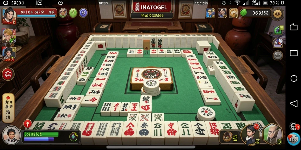 Tampilan gameplay menarik dari INATOGEL Mahjong yang seru.