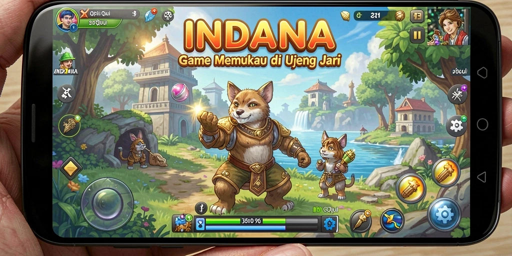 Tampilan aksi seru permainan QiuQiu INDAAA saat dimainkan.