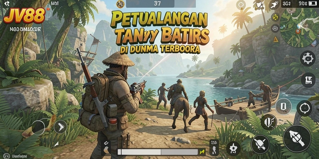 Gameplay JV88 menampilkan petualangan tanpa batas di dunia terbuka.