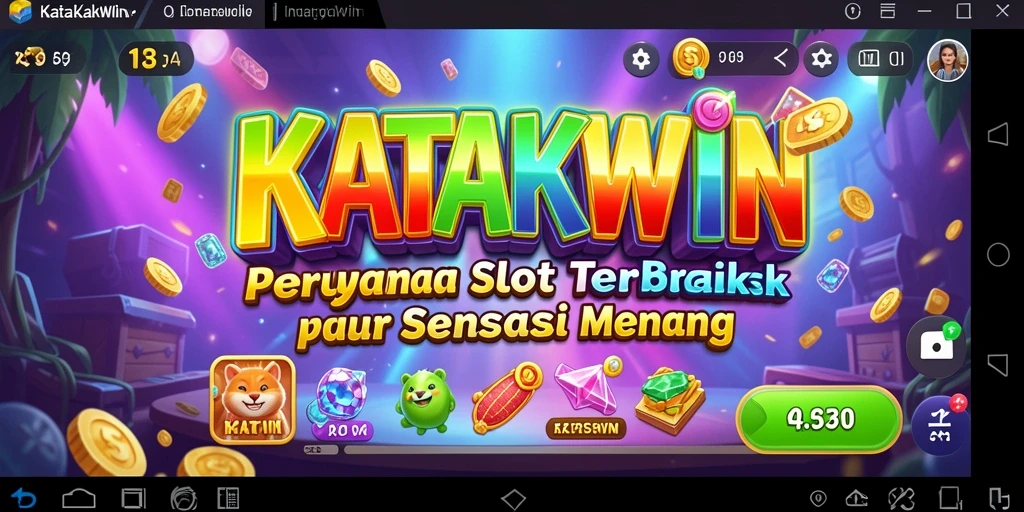 Tampilan gameplay menarik dari KATAKWIN dengan fitur slot yang menggembirakan.