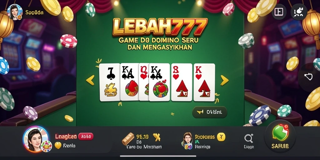 Screenshot gameplay LEBAH777 yang menampilkan momen seru bermain Domino.