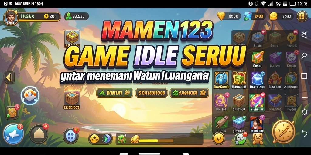 Tampilan menarik dari gameplay MAMEN123 yang santai dan memikat.