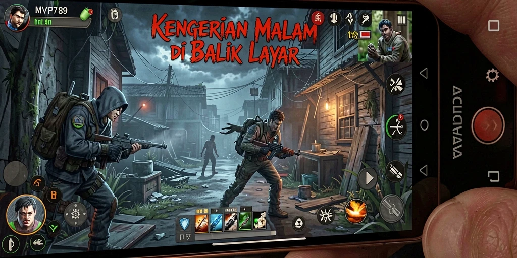 Tampilan gameplay menegangkan dari MVP789 di dunia Horror.