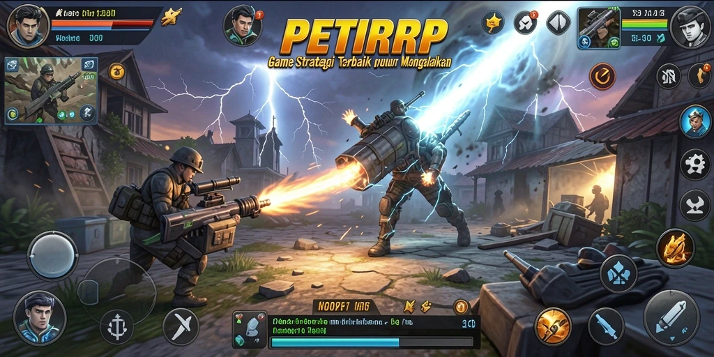 Tampilan gameplay strategi yang menarik di PETIRRP.