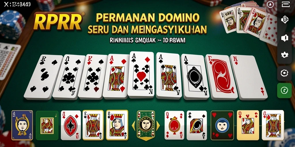 Tangkapan layar gameplay RPRR yang menampilkan keseruan bermain Domino.