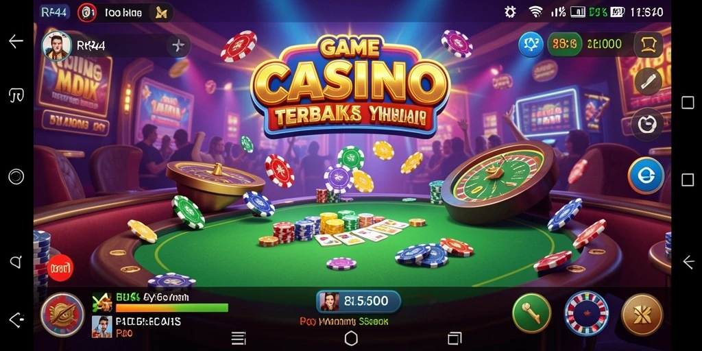 Screenshot gameplay RR44 menampilkan suasana kasino yang seru dan menarik.