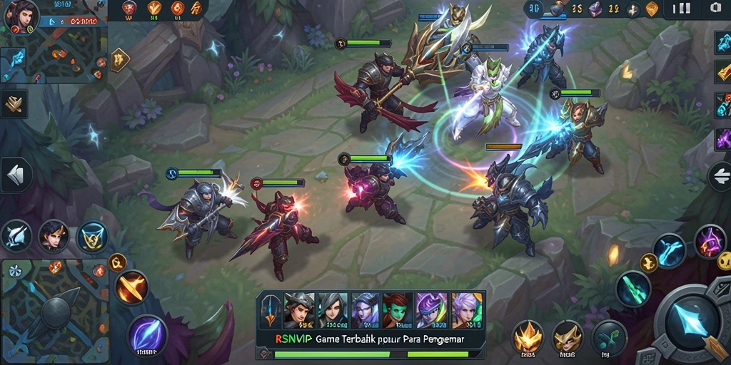Gameplay seru dalam pertempuran tim RSNVIP.