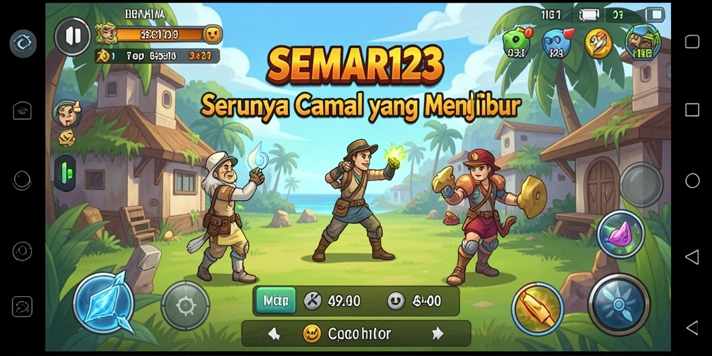 Tampilan gameplay SEMAR123 yang menyenangkan dan penuh warna.