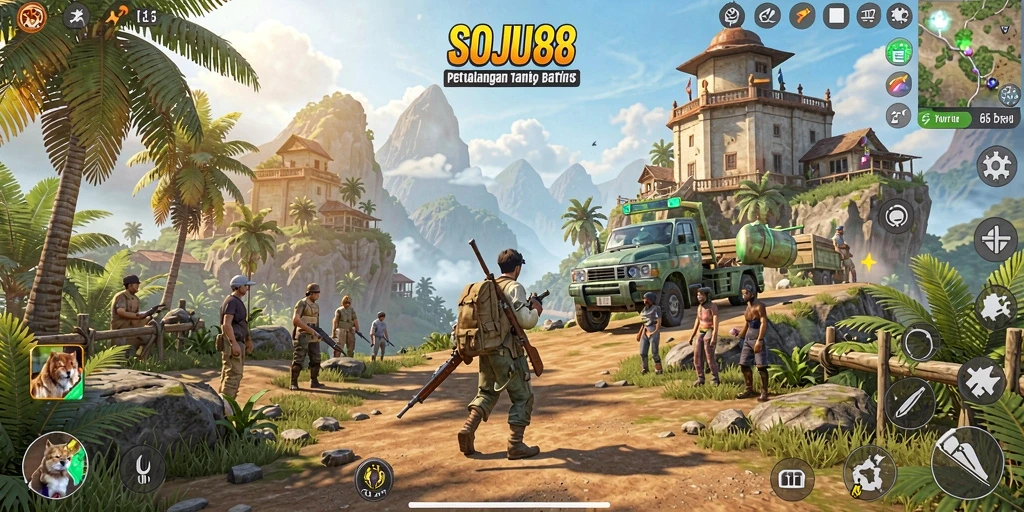 Tampilan gameplay SOJU88 yang menakjubkan dalam dunia Open World.