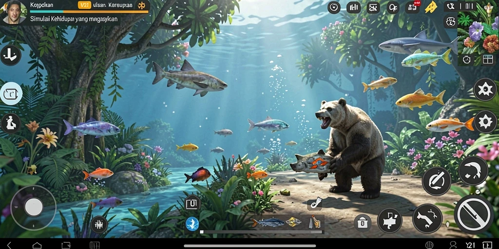Tampilan gameplay menarik dari V21 dengan pengalaman simulasi yang menyenangkan.