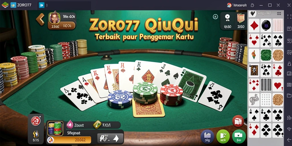 Tampilan gameplay QiuQiu yang menegangkan di ZORO77.